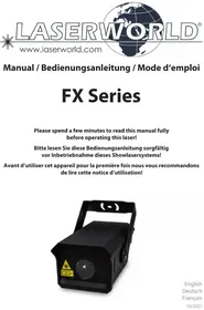 Notice Laserworld FX700 HYDRO Pointeur laser