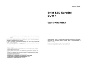 Notice Eurolite LED BCW4 Lampe