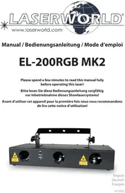 Notice Laserworld EL200RGB MK2 Pointeur laser