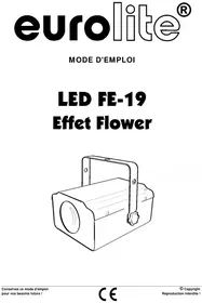 Notice Eurolite LED FE19 Lampe