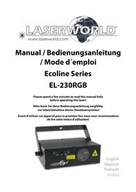 Notice Laserworld EL230RGB MK2 Pointeur laser