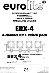 Notice Eurolite ERX4 Gradateur