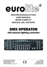 Notice Eurolite DMX OPERATOR 192 Contrôleur