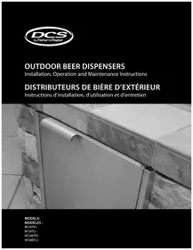Notice DCS RF24TL2 Tireuse à bière