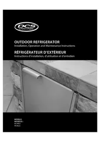 Notice DCS RF24RE4 Réfrigérateur