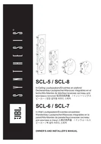 Notice JBL SYNTHESIS SCL8 Enceinte