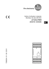 Notice IFM AC031S Moniteur de sécurité industriel