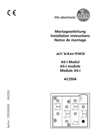 Notice IFM AC2504 Elektronisches modul