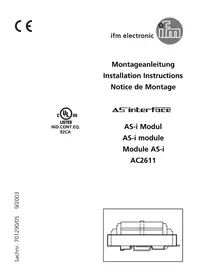 Notice IFM AC2611 Elektronisches modul