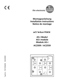 Notice IFM AC2509 Elektronisches modul