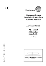 Notice IFM AC2721 Elektronisches modul
