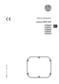 Notice IFM DTE800 Lecteur RFID