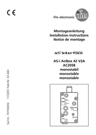 Notice IFM AC2058 Interface