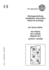 Notice IFM AC2514 Elektronisches modul
