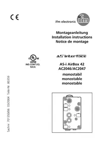Notice IFM AC2047 Industrielle Automatisierung