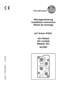 Notice IFM AC2507 Elektronisches modul