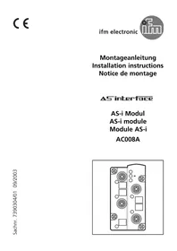 Notice IFM AC008A Elektronisches modul