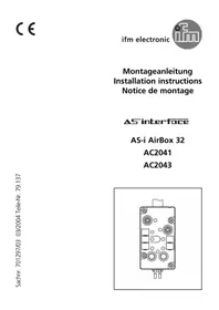 Notice IFM AC2043 Interface