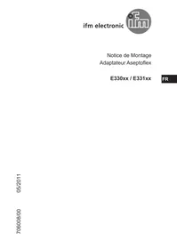 Notice IFM E33001 Accessoire industriel