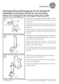 Notice IFM E20895 Accessoire de montage