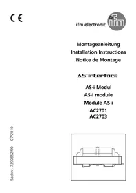 Notice IFM AC2701 Prozessor