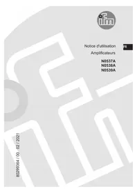 Notice IFM N0539A Amplificateur