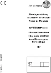 Notice IFM OI0013 Amplificateur