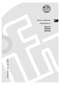 Notice IFM N0537A Amplificateur
