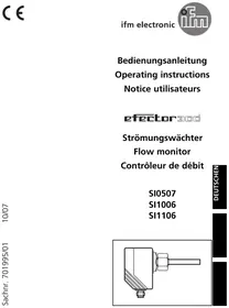Notice IFM SI1106 Contrôleur de débit
