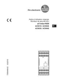 Notice IFM AC002S Moniteur de sécurité industriel