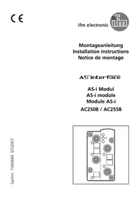 Notice IFM AC2508 Elektronisches modul