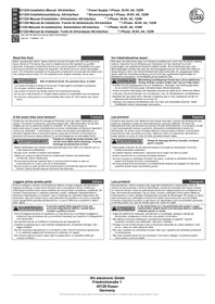 Notice IFM AC1224 Manuel d'installation électrique