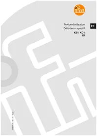 Notice IFM KB0030 Détecteur de proximité capacitif