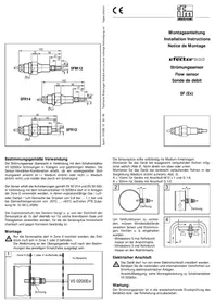 Notice IFM SF2210 Capteur de débit