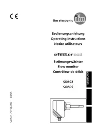 Notice IFM SI0102 Contrôleur de débit