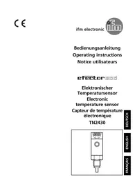 Notice IFM TN2430 Temperature Controller