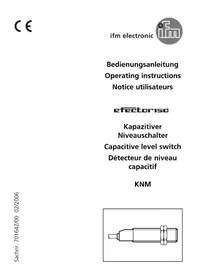 Notice IFM KN5119 Détecteur de niveau capacitif