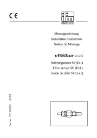 Notice IFM SF0700 Capteur de débit