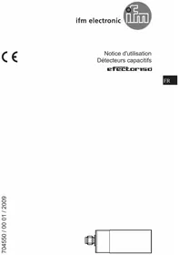 Notice IFM KD0013 Détecteur de proximité capacitif