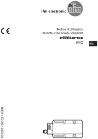 Notice IFM KN5107 Capteur de niveau