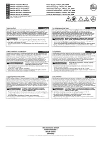 Notice IFM DN4218 Manuel d'installation électrique