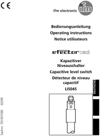 Notice IFM LI5045 Level sensor