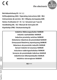 Notice IFM NS5009 Sensore