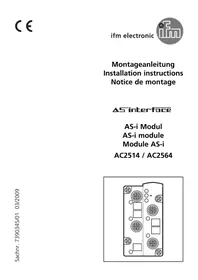Notice IFM AC2564 Elektronisches modul