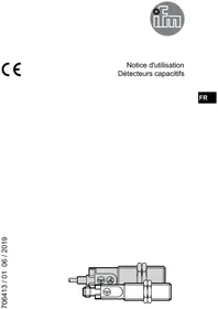 Notice IFM KG5309 Détecteur de proximité capacitif