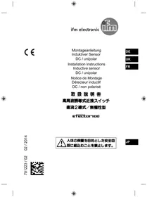 Notice IFM II5697 Inductive sensor