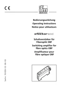 Notice IFM OB5024 Amplificateur