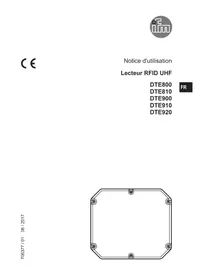 Notice IFM DTE910 Lecteur RFID