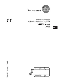 Notice IFM KN5112 Capteur de niveau