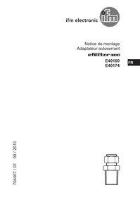 Notice IFM E40160 Accessoire industriel